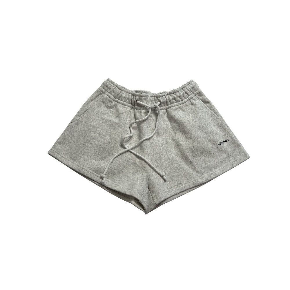 Venroy Fleece Track Shorts in Grey Marl